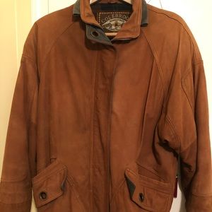 Men's Colebrook Leather Coat Size M